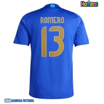 Camisa de Futebol Argentina Cristian Romero #13 Equipamento Secundário Copa America 2024 Manga Curta